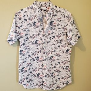 Columbia Beach Novelty Print Unisex Top  Sz S
